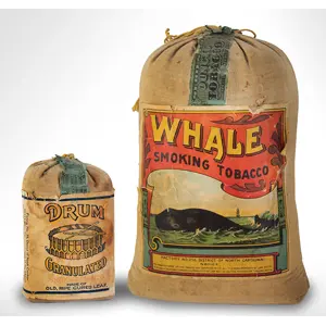 Advertising, Whale Smoking Tobacco & Drum Granulated Tobacco Pouches