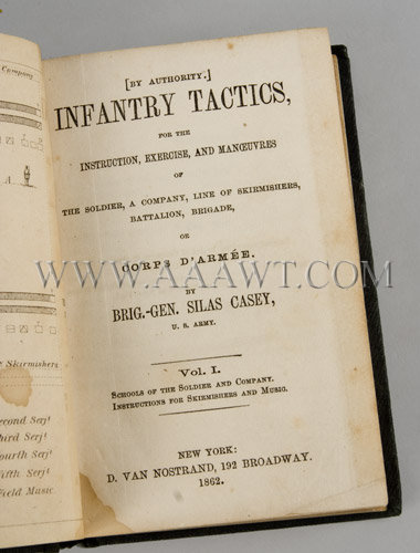 Infantry Tactics by Brigadier General Silas Casey, Vol. I
1862, entire view