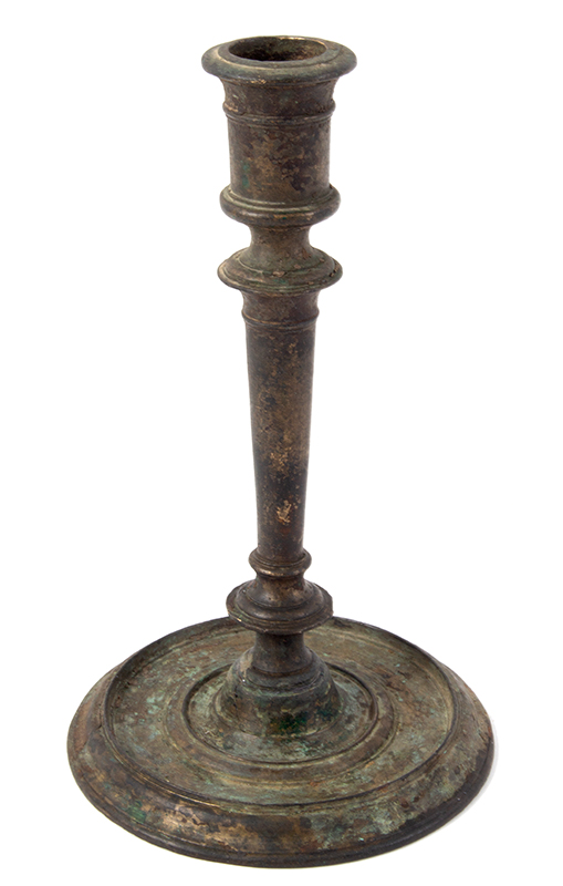 Antique Copper Alloy Candlestick, 16th/17th Century
French, late 16th to early 17th century, entire view