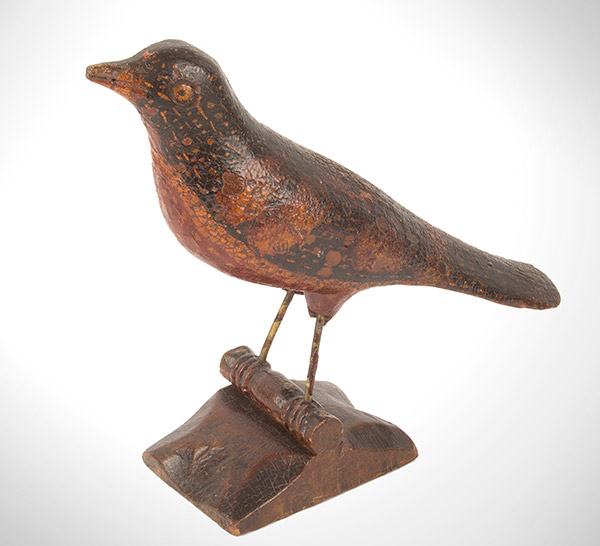 Folk Art Carved and Painted Bird,
Joseph Romuald Bernier (1873-1952), entire view