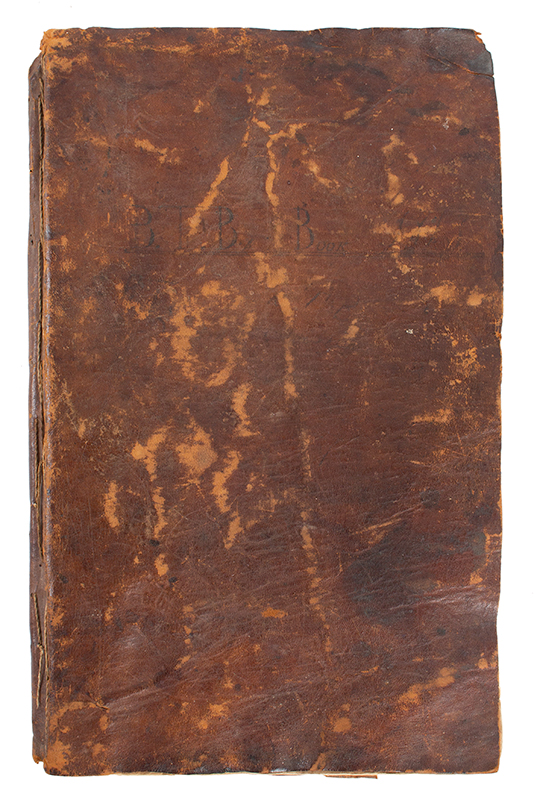 Antique, Mathematics & Ciphering Book, B.T. Brown’s Book, 1813, Leather Bound Ledger
Benjamin T. Brown, Commenced teaching school on 1st February 1814, entire view