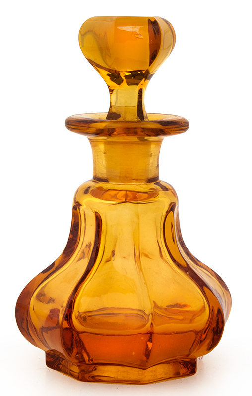 Antique Pressed Cologne, Perfume Bottle, Stopper
American, 3rd quarter 19th century, entire view 1