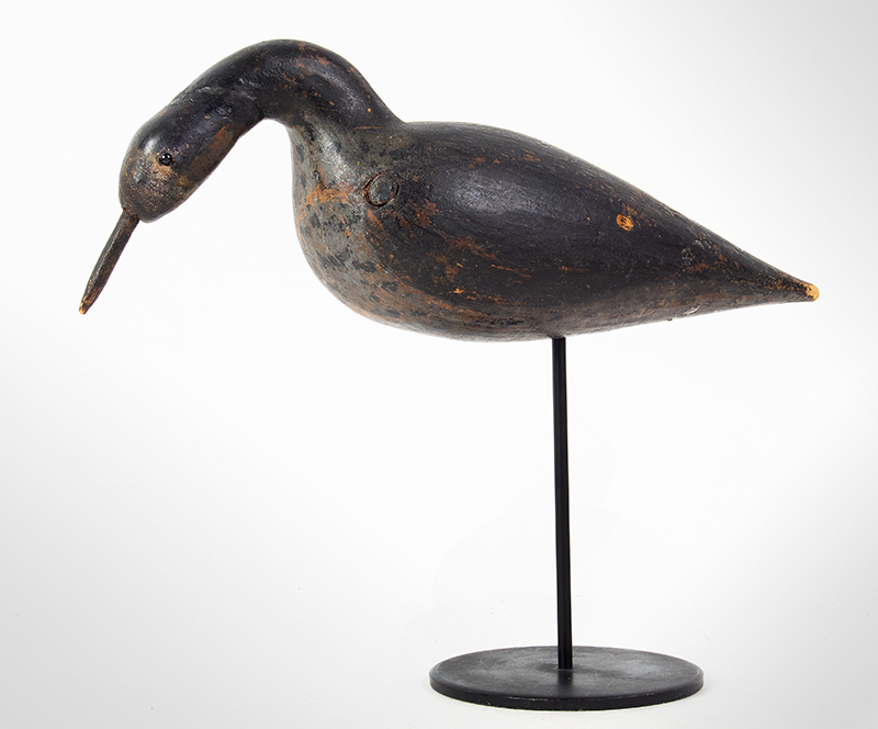 Black Bellied Plover Decoy in Striking Position
Unknown Maker, Probably North Shore of Massachusetts
Second half of 19th century, entire view 1