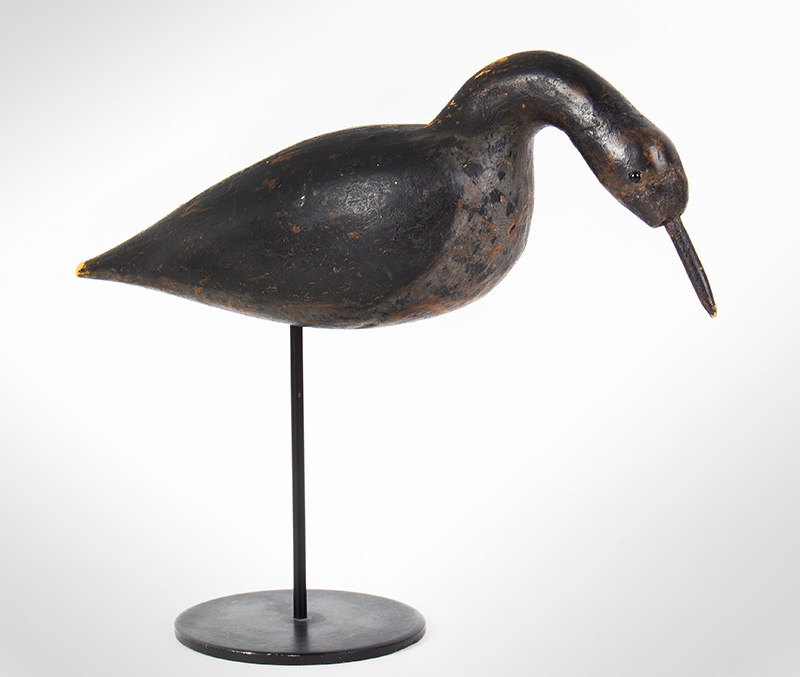 Black Bellied Plover Decoy in Striking Position
Unknown Maker, Probably North Shore of Massachusetts
Second half of 19th century, entire view 3