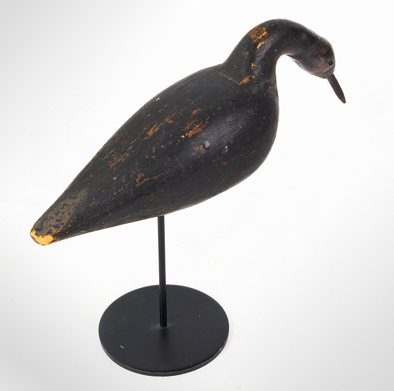 Black Bellied Plover Decoy in Striking Position
Unknown Maker, Probably North Shore of Massachusetts
Second half of 19th century, entire view 5