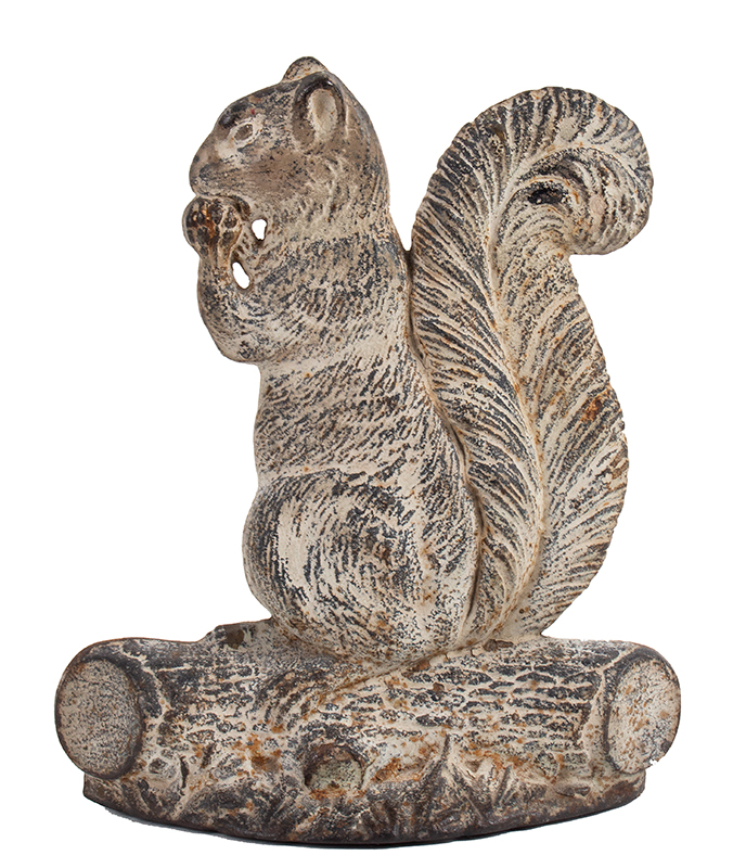 Doorstop, Squirrel with Nut by Bradley and Hubbard Connecticut