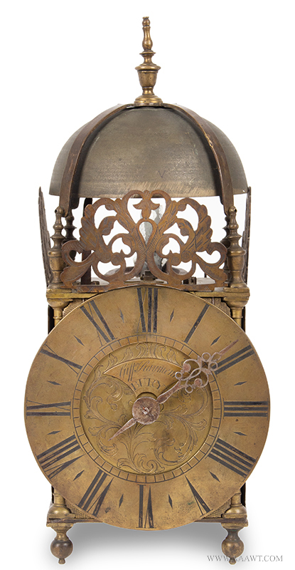 Lantern Clock, Griffin Rayment,
Bury, St. Edmunds, Suffolk, 