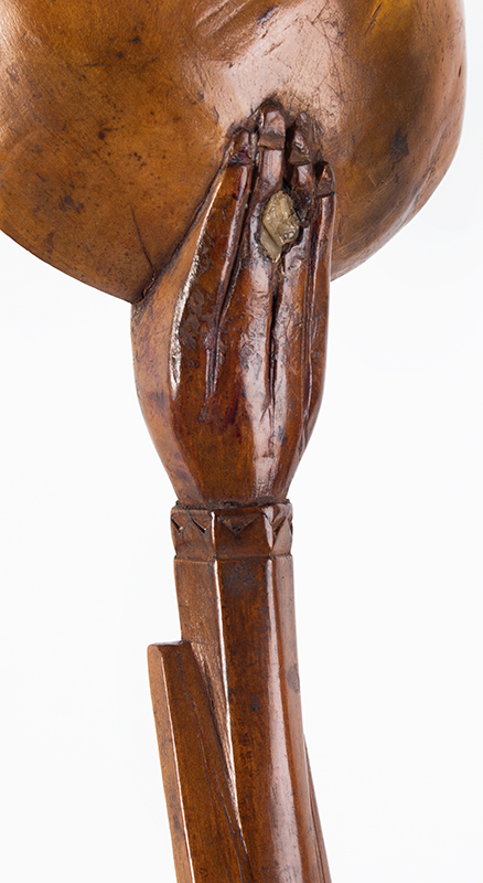 Antique, Love Spoon, Marriage Spoon
Anonymous, Europe, 19th Century
Fruitwood, detail view 3