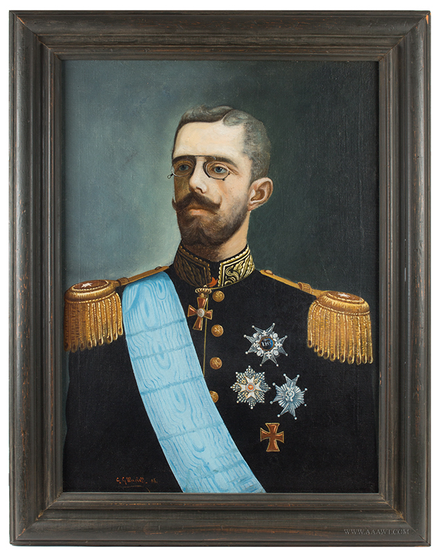 CARL GABRIEL WADELL (1865 – 1909)
Portrait of King Gustav V