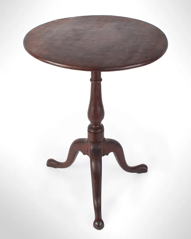 Chippendale Candlestand, Northshore, Massachusetts Possibly Newburyport, in the circle of Joseph Short, entire view 1