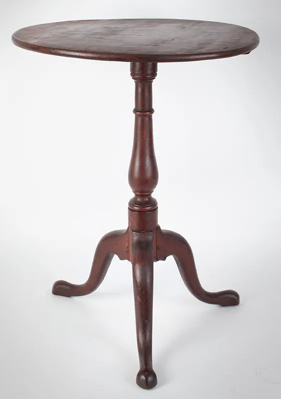 Chippendale Candlestand, Northshore, Massachusetts Possibly Newburyport, in the circle of Joseph Short, entire view 2
