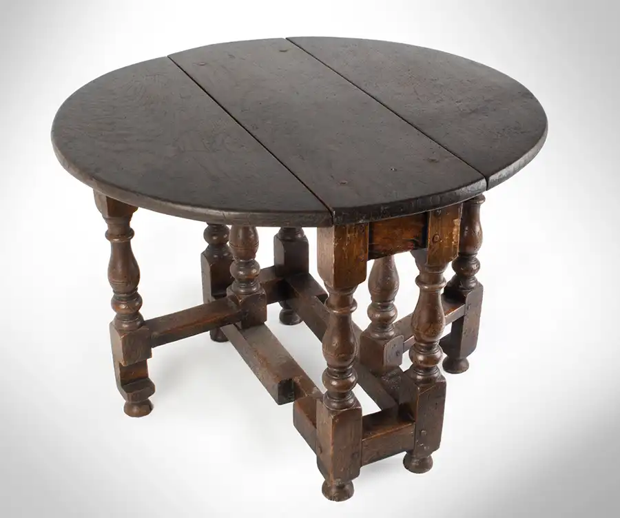 William & Mary Gate Leg Drop Leaf Table, Small, Children’s Table