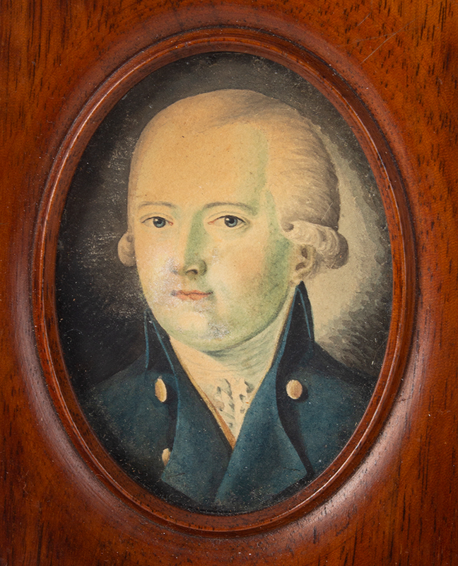 Portrait, Gentleman, Watercolor Anonymous, detail view