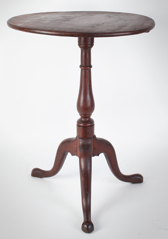 Chippendale Candlestand, Northshore, Massachusetts Possibly Newburyport, in the circle of Joseph Short, entire view 2