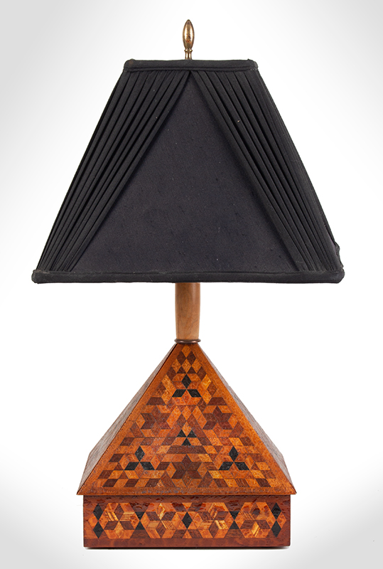Marquetry Lamp, Image 1