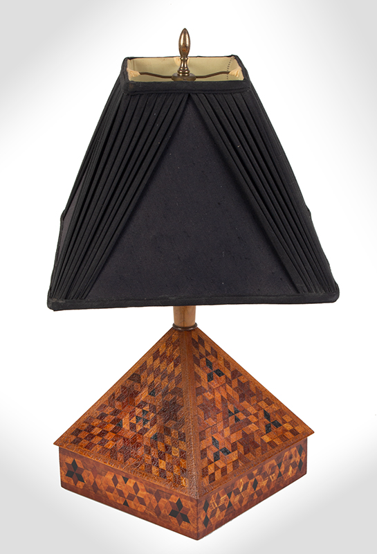 Marquetry Lamp, entire view 2