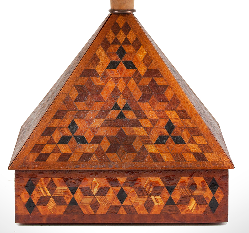 Marquetry Lamp, entire view 3