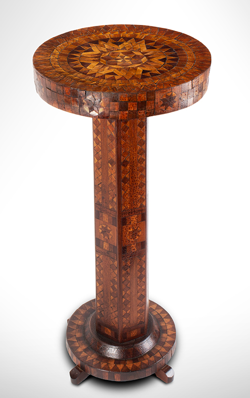 Marquetry Table, Early Edwardian Fern, or Plant Stand, entire view