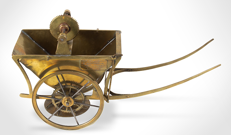 Patent Model, Manure Spreader by R. Rollinson – Model Maker B. H. Holmes - Patent Hammersmith, London, entire view 2