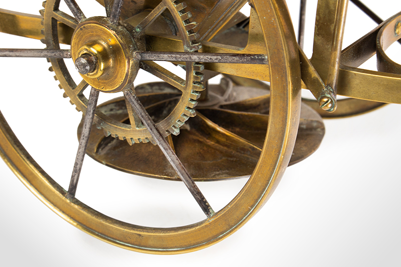 Patent Model, Manure Spreader by R. Rollinson – Model Maker B. H. Holmes - Patent Hammersmith, London, detail view