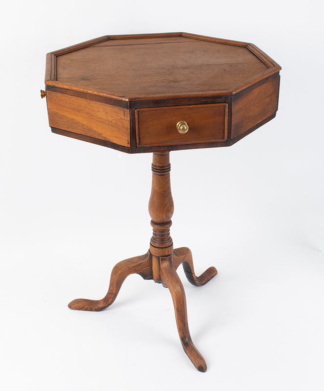 Table, Drum Form, Side, Turned Pedestal, , Image 1
