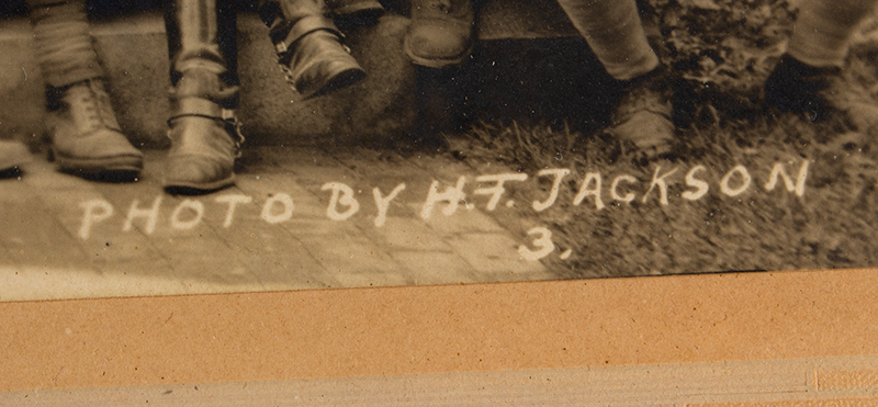 Photograph, World War I, Veterans, Townsend, Massachusetts, photographer detail