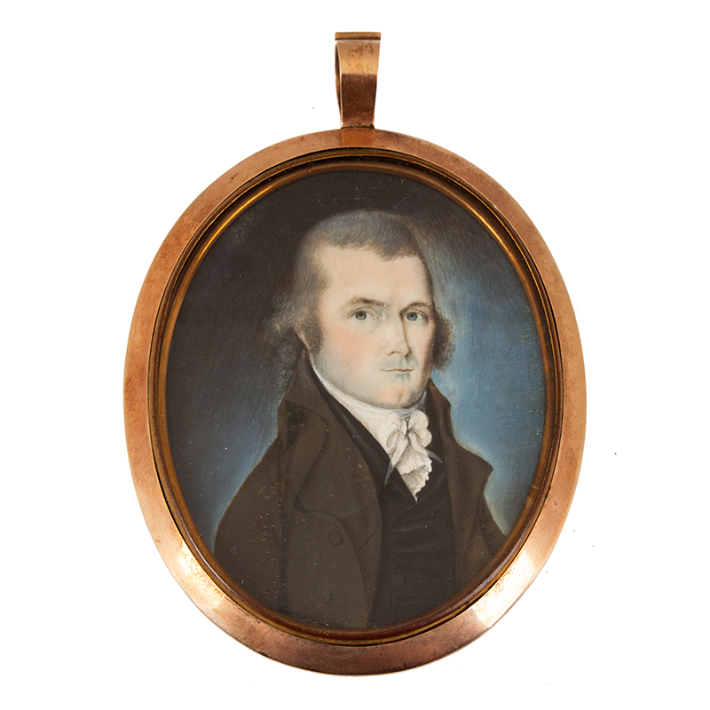 William Verstille (1757-1803), Miniature Portrait of Gentleman, Image 1