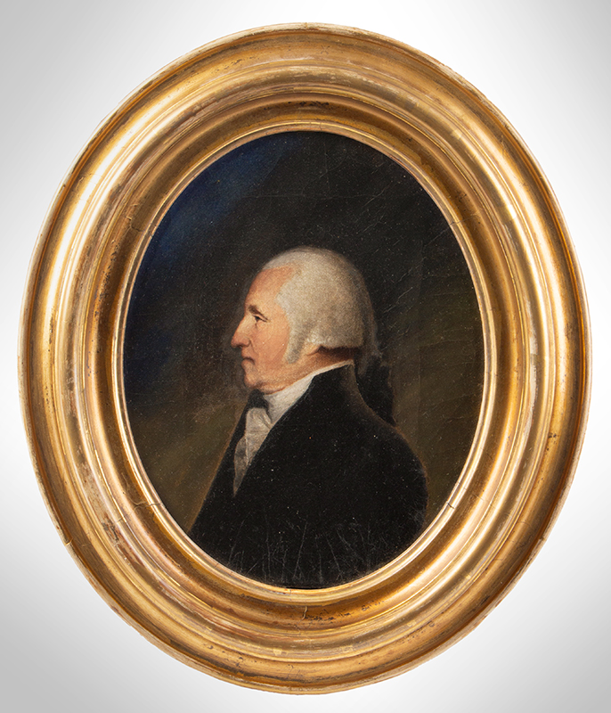 Portrait, Profile of George Washington, After James Sharples or Other Sharples Family Member [Ellen, Wife of James, their sons Felix, and James Jr.] Dr. Elisha Cullen Dick Also Painted a Closely Related Portrait., entire view