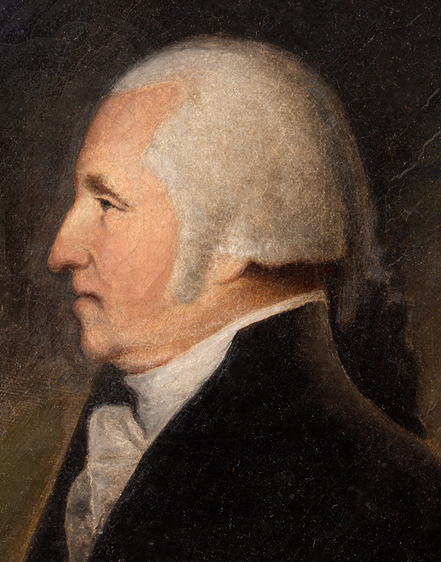 Portrait, Profile of George Washington, After James Sharples or Other Sharples Family Member [Ellen, Wife of James, their sons Felix, and James Jr.] Dr. Elisha Cullen Dick Also Painted a Closely Related Portrait., detail view 2