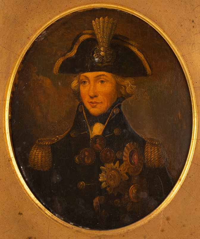 Portrait, Rear-Admiral Horatio Nelson, 1st Viscount Nelson (1758-1805) British School, Anonymous, After Lemuel Francis Abbott, entire view 2