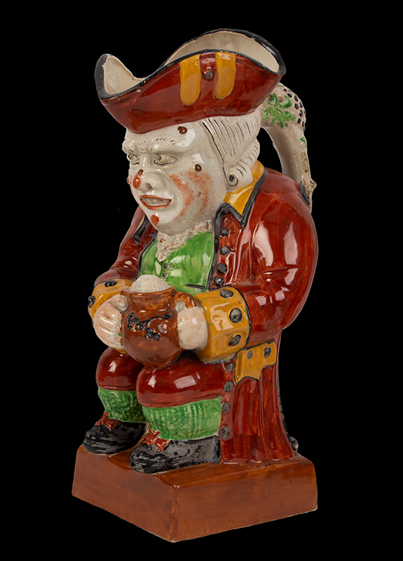 Toby Jug, Staffordshire Seated Toby, Rare Large Size – Toby Fillpot, entire view