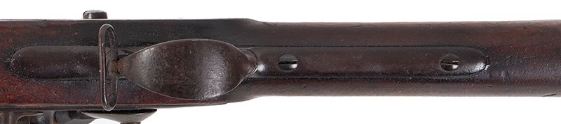 Model 1816 U.S. Flintlock Musket, Harpers Ferry, Type III, Dated 1841 Reconversion, otherwise fine, in-the-black!, trigger guard