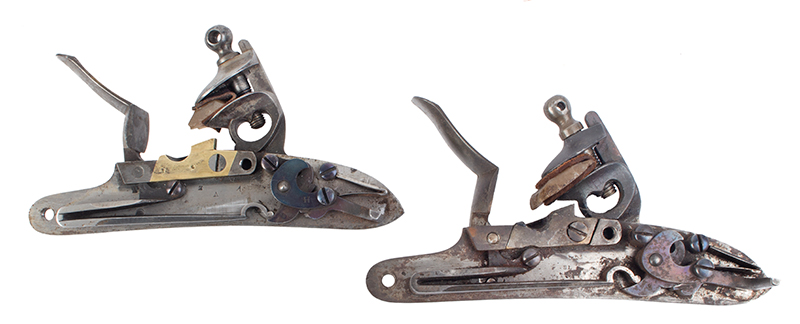 Model 1816 U.S. Flintlock Musket, Harpers Ferry, Type III, Dated 1841 Reconversion, otherwise fine, in-the-black!, locks detail 2
