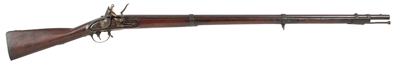 Model 1816 U.S. Flintlock Musket, Harpers Ferry, Type III, Dated 1841 Reconversion, otherwise fine, in-the-black!, right facing