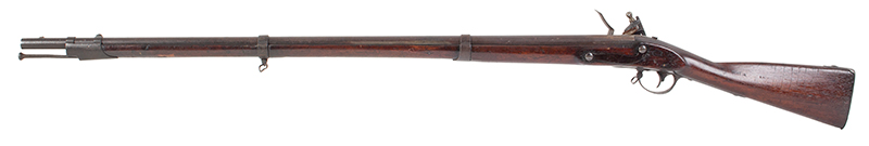 Model 1816 U.S. Flintlock Musket, Harpers Ferry, Type III, Dated 1841 Reconversion, otherwise fine, in-the-black!, left facing