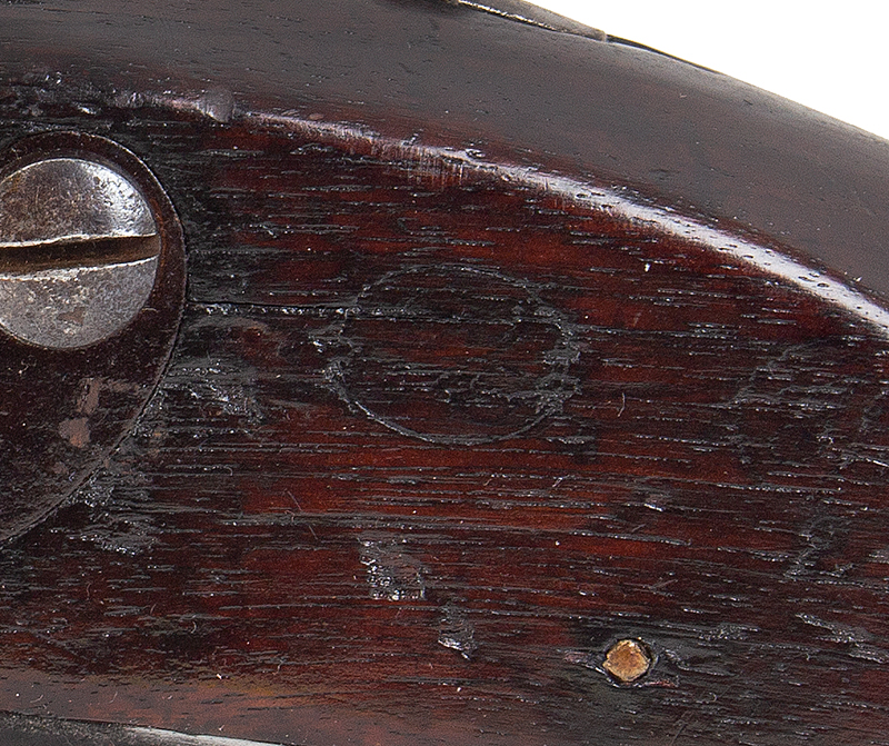 Model 1816 U.S. Flintlock Musket, Harpers Ferry, Type III, Dated 1841 Reconversion, otherwise fine, in-the-black!, inspector mark