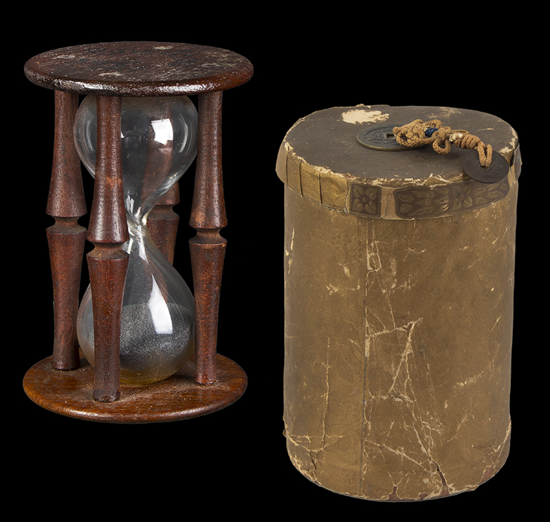 Hourglass, Sandglass From the Brig Cedrick, Built Duxbury, Mass., entire view