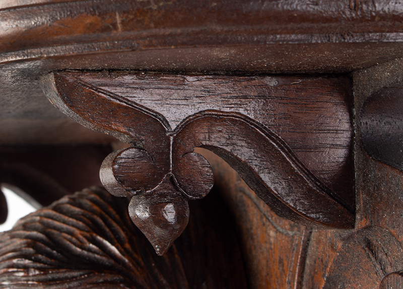 John Haley Bellamy Carved Wall Bracket (Shelf), Patriotic, Full Portrait, Eagle, Bunting Kittery, Maine and Portsmouth, New Hampshire (1836-1914) Possibly Titcomb & Bellamy, detail view 5