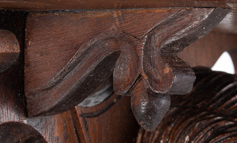John Haley Bellamy Carved Wall Bracket (Shelf), Patriotic, Full Portrait, Eagle, Bunting Kittery, Maine and Portsmouth, New Hampshire (1836-1914) Possibly Titcomb & Bellamy, detail view 6