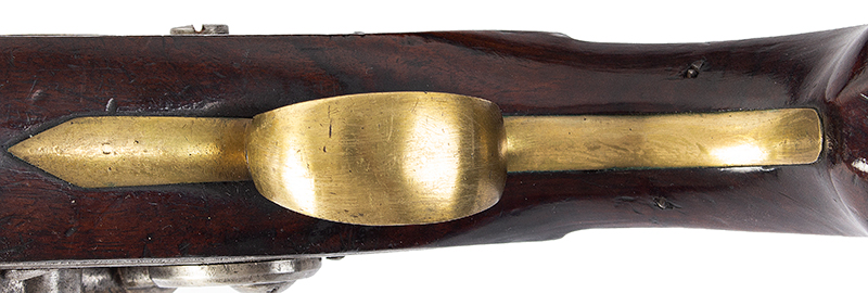 Flintlock Pistols, Pair of Elegant KY Style Pistols by John Rea, Identified Owners .55-Caliber, trigger guard