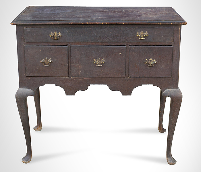 Serving Table, Make-Do, Period Queen Anne Highboy Base  Mid-19th Century Assemblage, entire view 2
