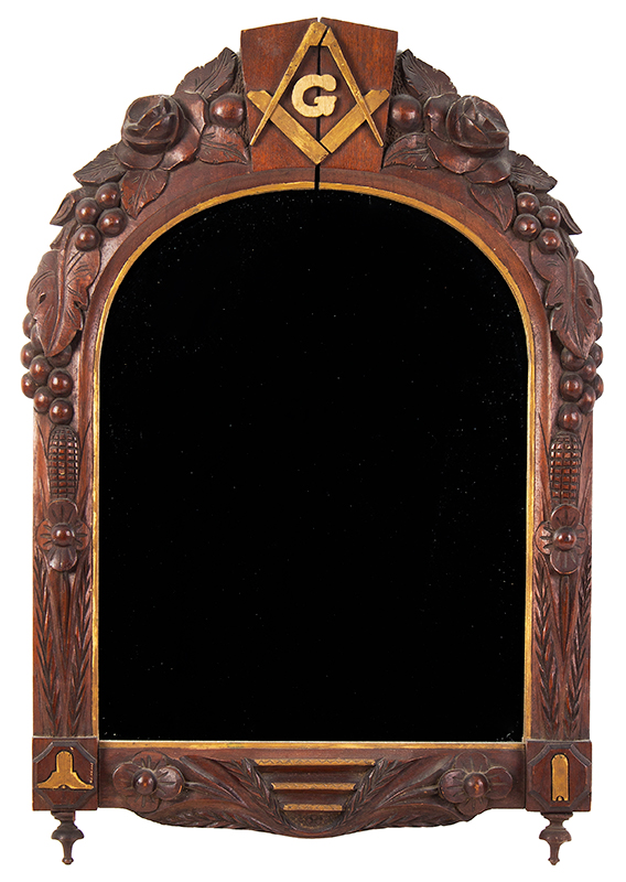 Nineteenth Century Mirror, In the Circle of John Haley Bellamy, Image 1