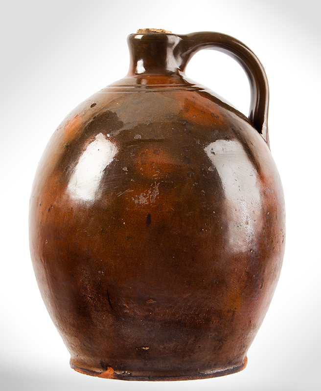Redware, Gonic NH Jug, entire view