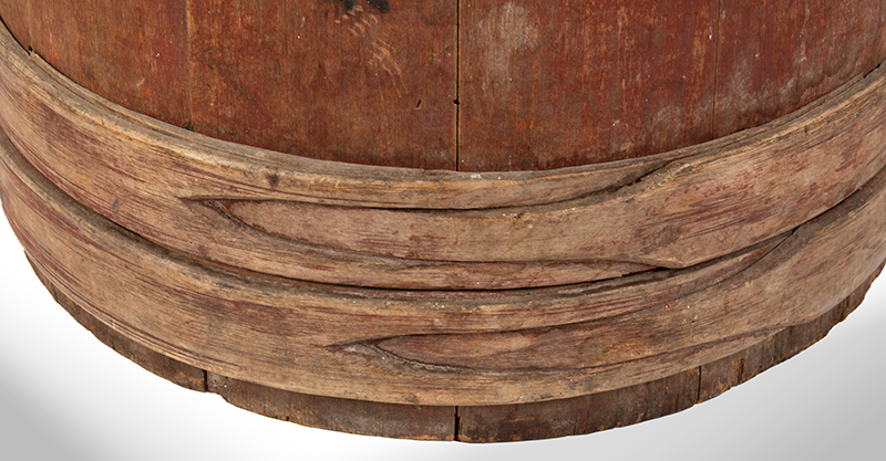 Butter Churn, Exceptional Form, Pouring Funnel, Original Paint New England…found in Maine, detail view 1