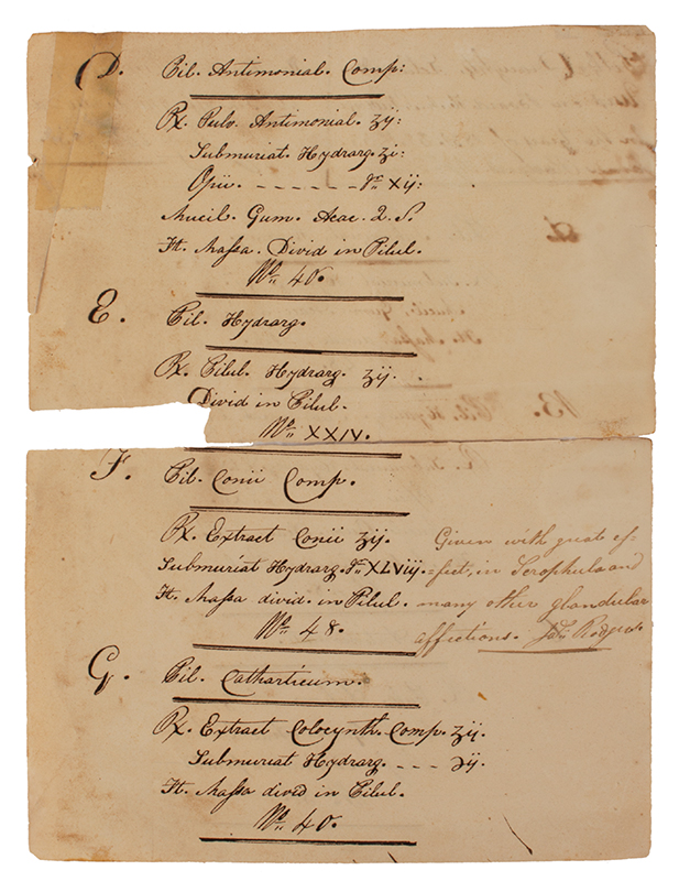 Letter Archive, Asst. Surgeon James Rogers, H.M.S. Revenge Included are 5 19th century surgical instruments; 2 by M. Wocher, 3 by Luer, entire view 6