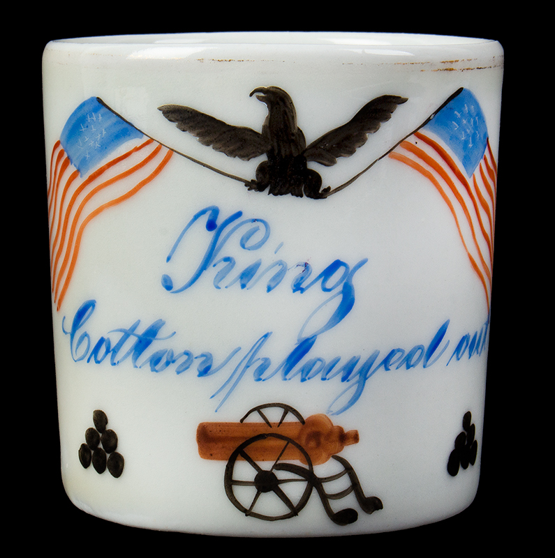 Children’s Mug, King Cotton Played Out, American Civil War Era, entire view