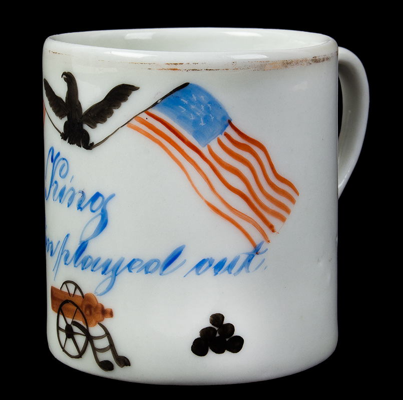 Children’s Mug, King Cotton Played Out, American Civil War Era, entire view 2