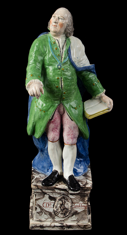 Figure of Benjamin Franklin, Known Ralph Wood Type, Image 1