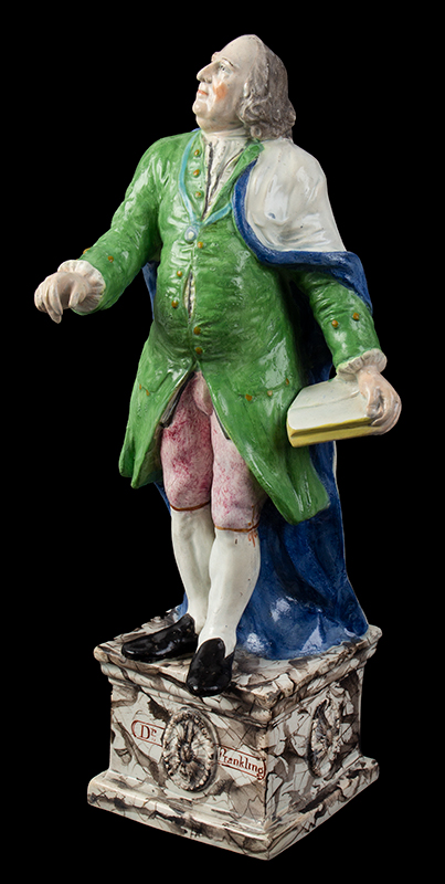 Figure of Benjamin Franklin, Known Ralph Wood Type, entire view 2