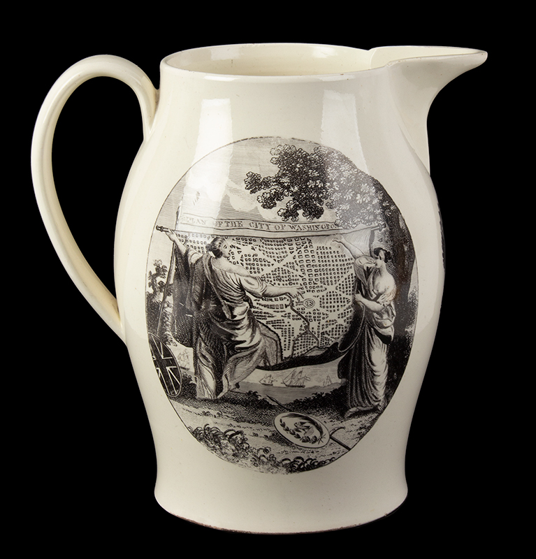 Pitcher, "Plan of the City of Washington" & Washington In Glory - America In Tears <br />
         <br />
, Image 1